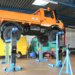 Truck lifted by SEFAC S1