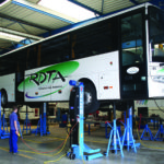 Bus lifted by SEFAC S3